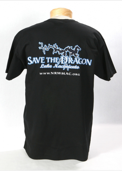 Save The Dragon T-shirt Black Front