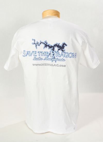 Save The Dragon Shirt White Back