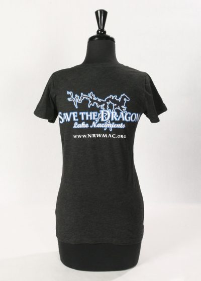 Save The Dragon T-Shirt Women's Black Back
