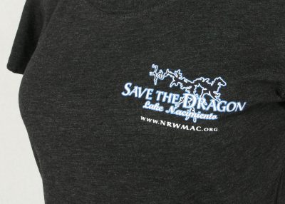 Save The Dragon T-Shirt Women's Black Front Logo
