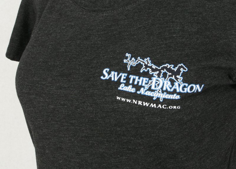 Save The Dragon T-Shirt Women's Charcoal Black Front Zoom