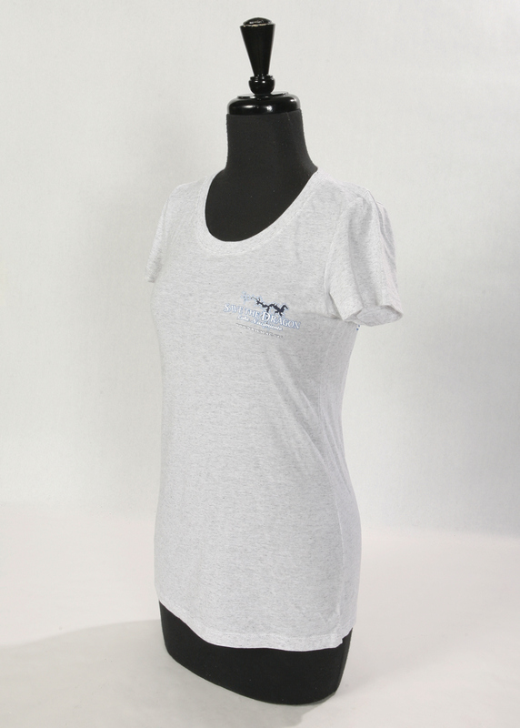 Save The Dragon T-Shirt Womens White Front Side